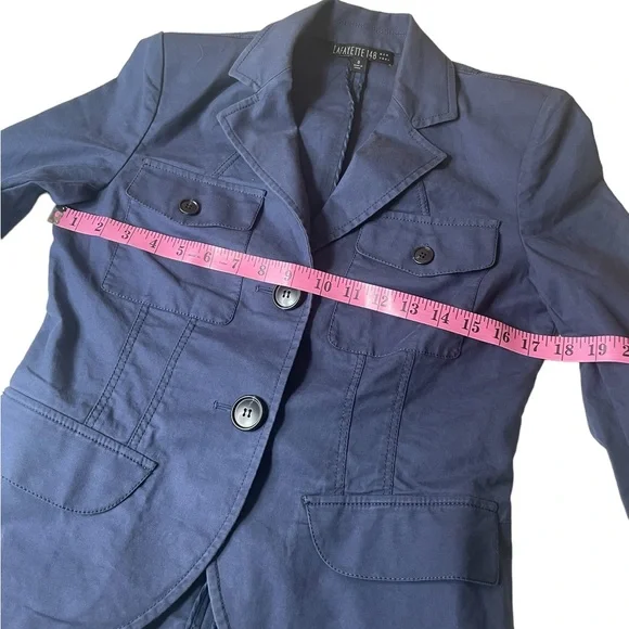 Lafayette 148 New York Womans Cotton Blend Blazer‎ Size 0